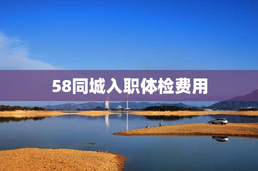 58同城入职体检费用