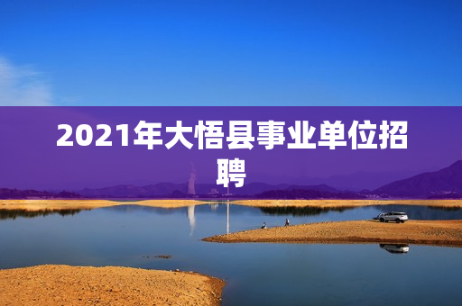 2021年大悟县事业单位招聘