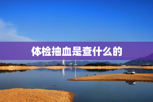 体检抽血是查什么的