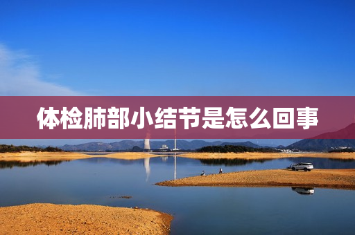 体检肺部小结节是怎么回事