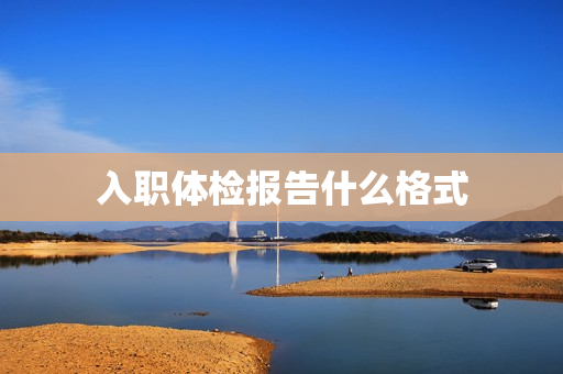 入职体检报告什么格式
