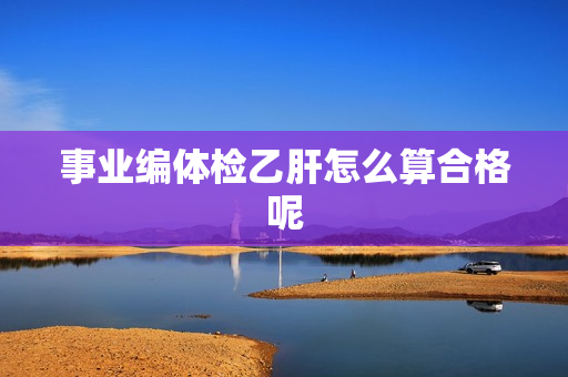 事业编体检乙肝怎么算合格呢
