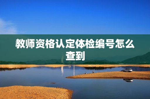 教师资格认定体检编号怎么查到