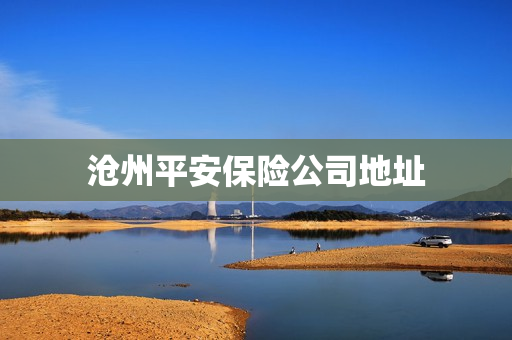 沧州平安保险公司地址