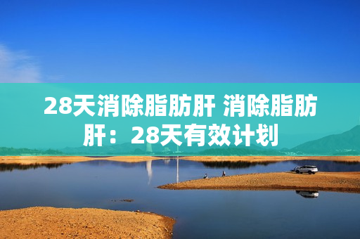28天消除脂肪肝 消除脂肪肝：28天有效计划