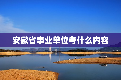 安徽省事业单位考什么内容