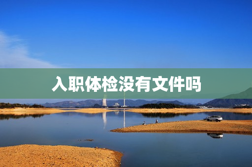 入职体检没有文件吗