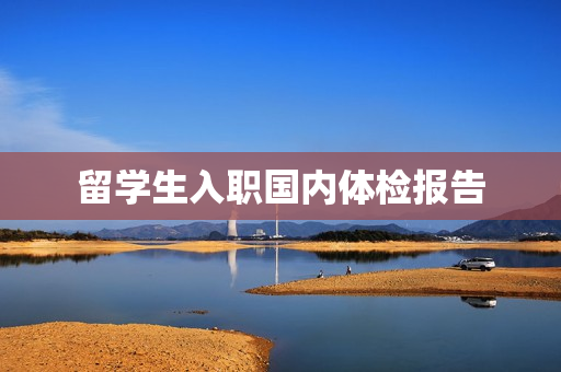留学生入职国内体检报告